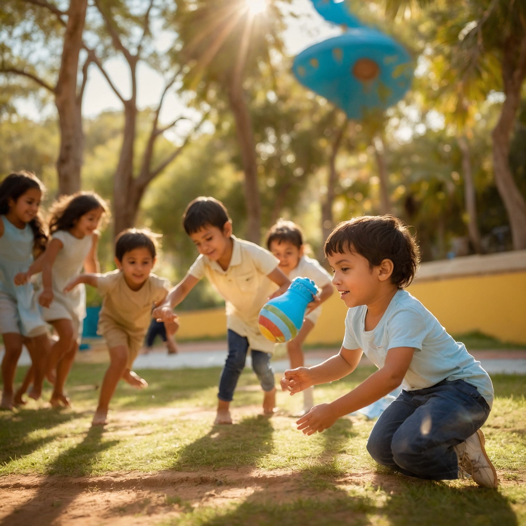 Leonardo_Vision_XL_Nios_jugando_en_un_parque_bajo_luz_natural_0